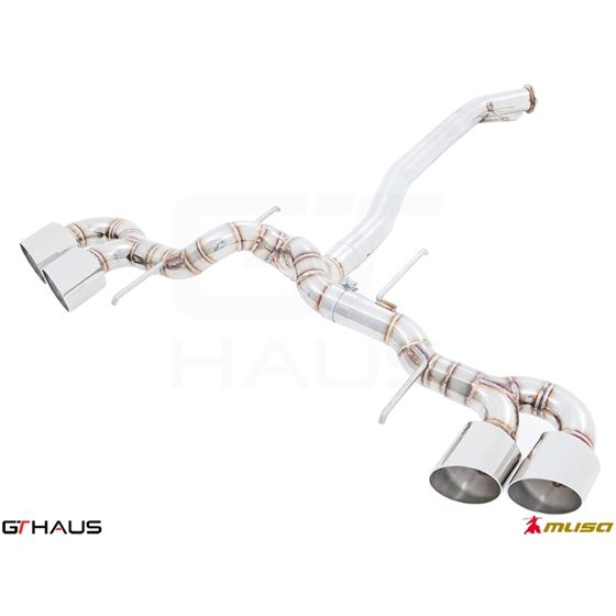 GTHAUS GT2 Racing Exhaust (Dual Side)- Stainless-2