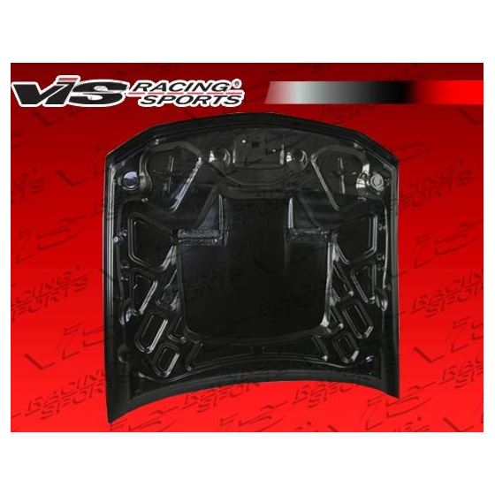 VIS Racing Mach 1 Style Black Carbon Fiber Hood-4
