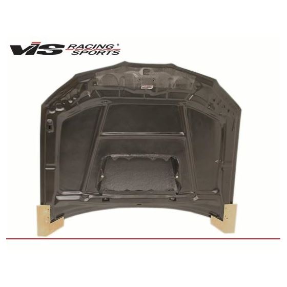 VIS Racing STI Style Black Carbon Fiber Hood-2