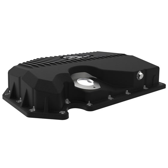 aFe POWER Pro Series Engine Oil Pan Black w/ Mac-4