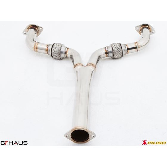 GTHAUS Front Y-Pipe Collector Section- Stainless-2