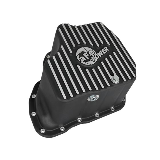 aFe Pro Series Engine Oil Pan Black w/ Machined-2