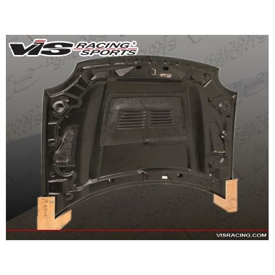 VIS Racing EVO Style Black Carbon Fiber Hood-2