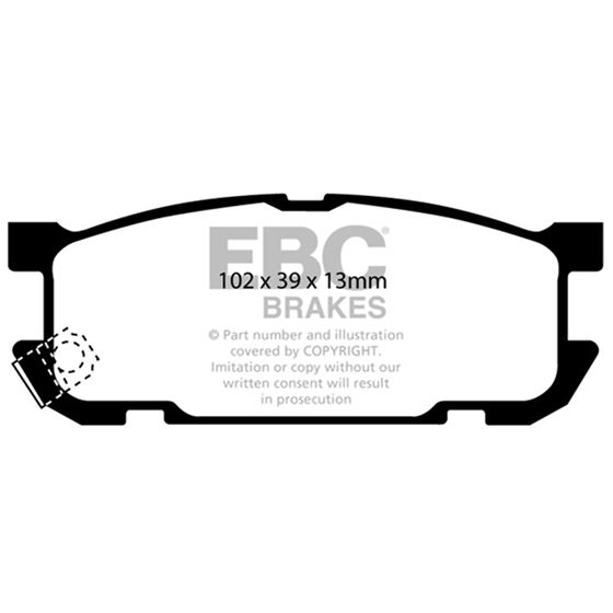 EBC Ultimax OEM Replacement Brake Pads (UD891)-4