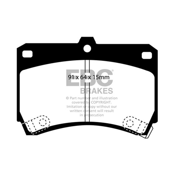 EBC Ultimax OEM Replacement Brake Pads (UD466)-4