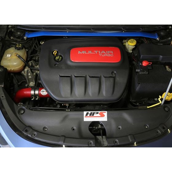 HPS Performance 837-576R Cold Air Intake Red for-2