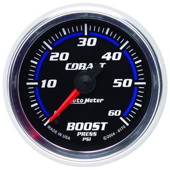 AutoMeter Cobalt 52mm 0-60 PSi Boost Gauge(6170)-2