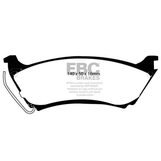 EBC Ultimax OEM Replacement Brake Pads (UD761)-4