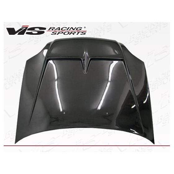 VIS Racing Monster Style Black Carbon Fiber Hood-2