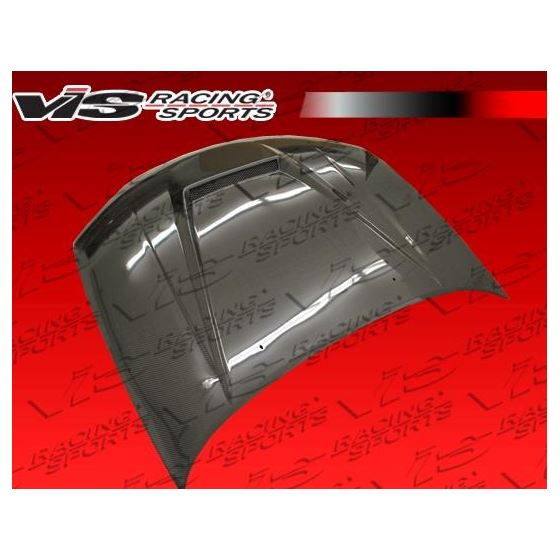 VIS Racing Invader Style Black Carbon Fiber Hood-2