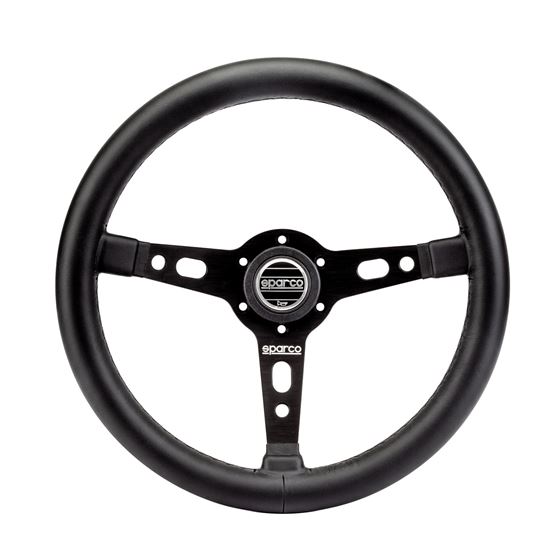 Sparco Targa 350 Racing Steering Wheel, Black Le-2