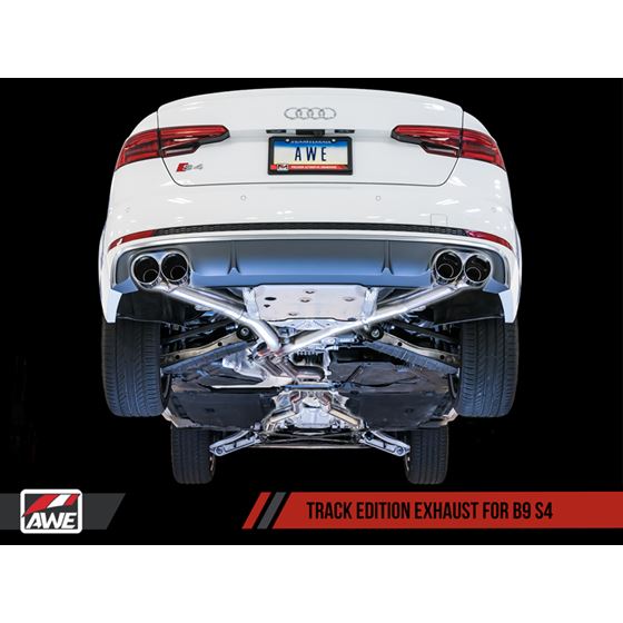AWE Track Edition Exhaust for Audi B9 S4 - Non-4