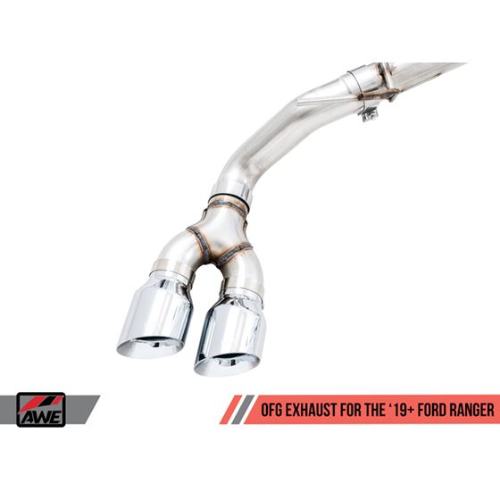 AWE 0FG Exhaust with BashGuard for Ford Ranger-2