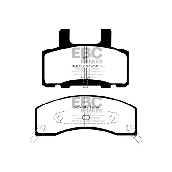 EBC 6000 Series Greenstuff Truck/SUV Brakes Dis-4