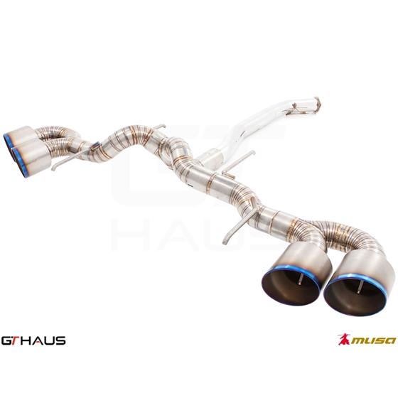 GTHAUS GT Racing Exhaust (Dual Side)- Titanium-4