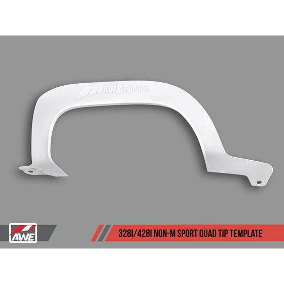 AWE Quad Tip Marking Template for BMW F3X 328i-2