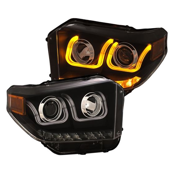 ANZO 14-18 Toyota Tundra w/ LED DRL Projector He-4