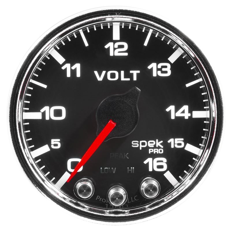 AutoMeter Spek-Pro Gauge Voltmeter 2 1/16in 16V St