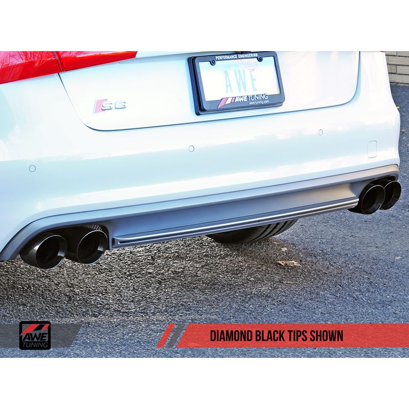 AWE Track Edition Exhaust for Audi C7 S6 4.0T - Di