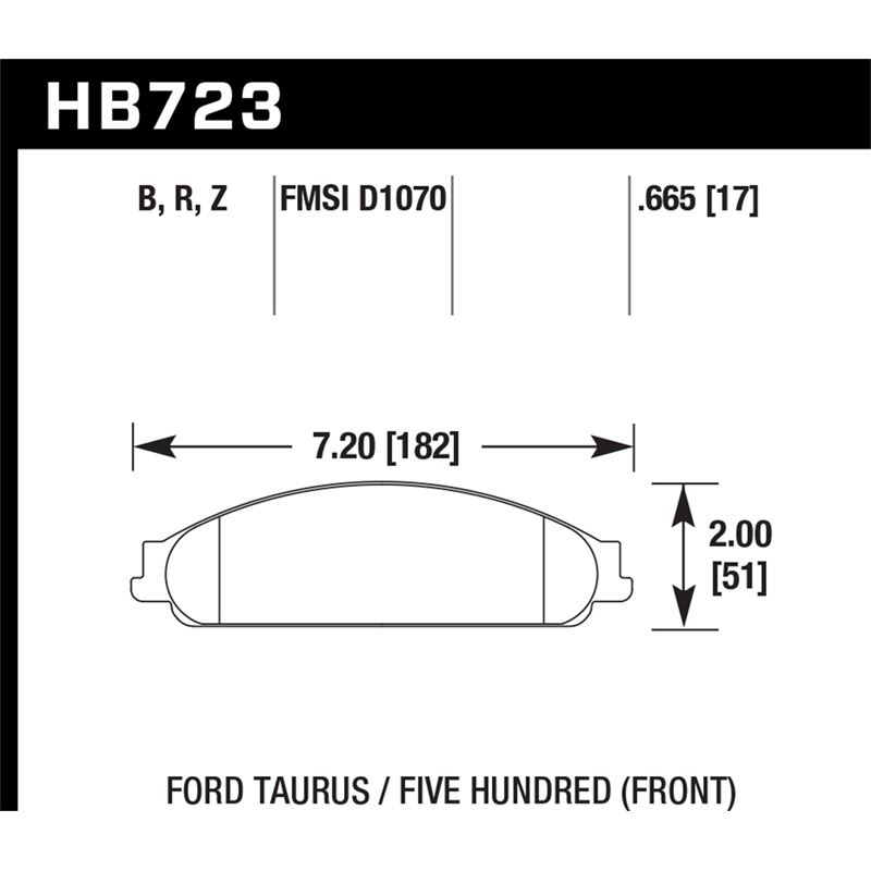 Hawk Performance Performance Ceramic Brake Pads (H