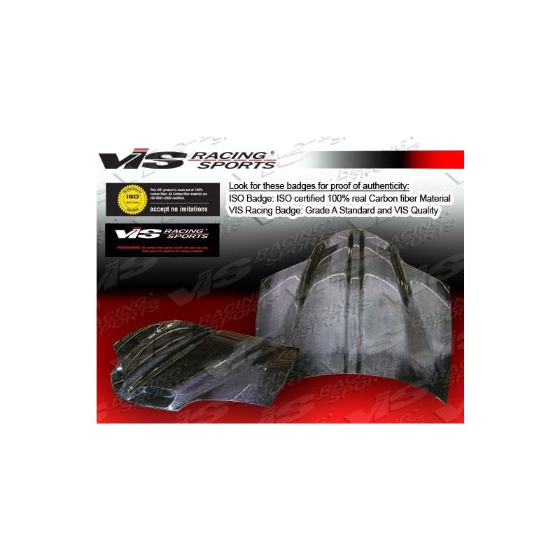 VIS Racing GTO Style Black Carbon Fiber Hood