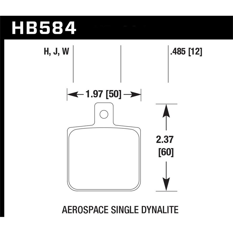 Hawk Performance DTC-30 Disc Brake Pad (HB584W.485