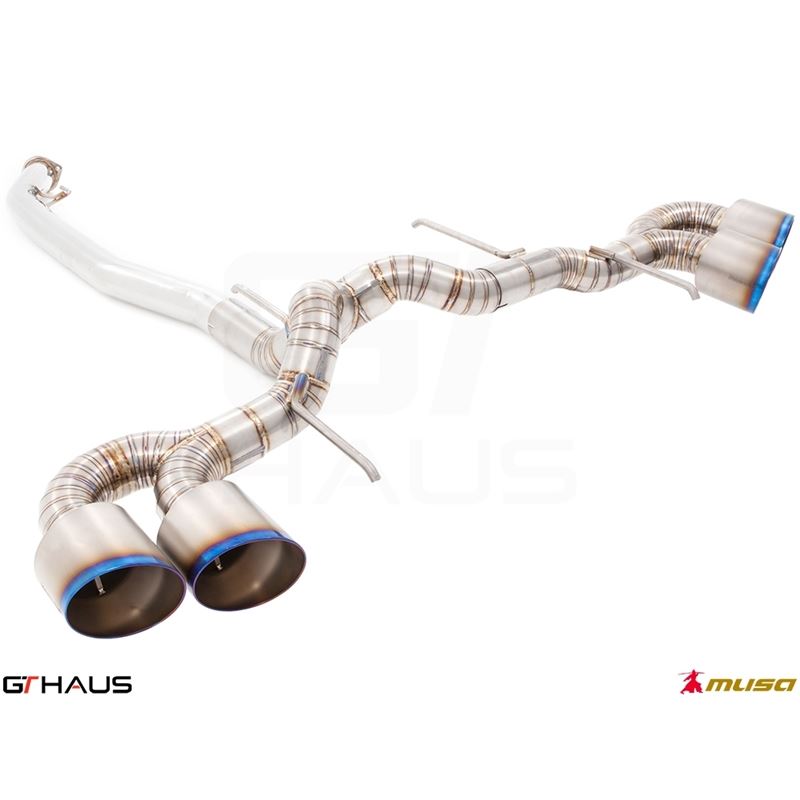 GTHAUS GT Racing Exhaust (Dual Side)- Titanium- NI