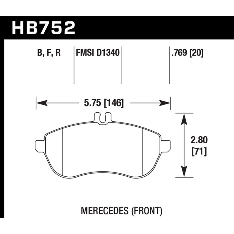 Hawk Performance HP Plus Brake Pads (HB752N.769)