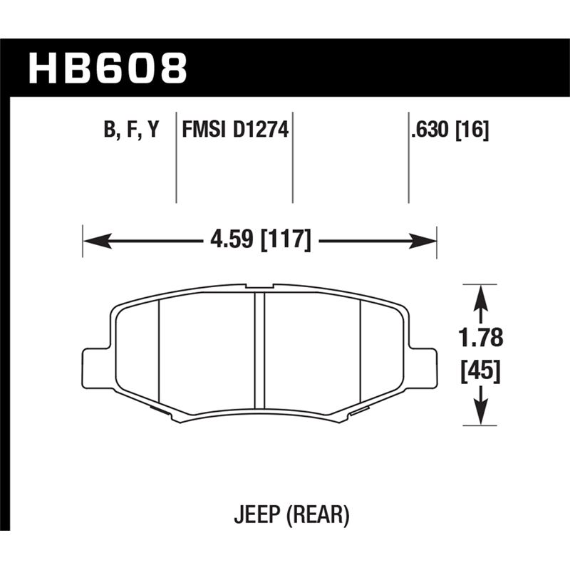 Hawk Performance LTS Brake Pads (HB608Y.630)