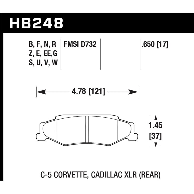 Hawk Performance HP Plus Brake Pads (HB248N.650)