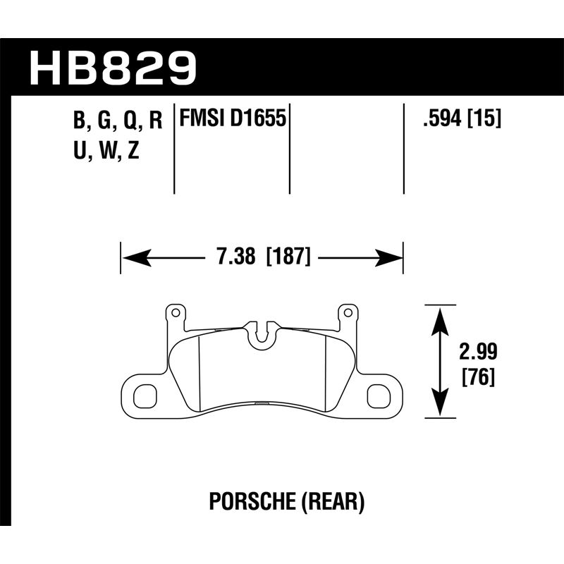 Hawk Performance DTC-60 Brake Pads (HB829G.594)