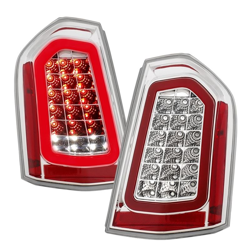 Anzo LED Taillights w/ Chrome Sequential Lens, Pai