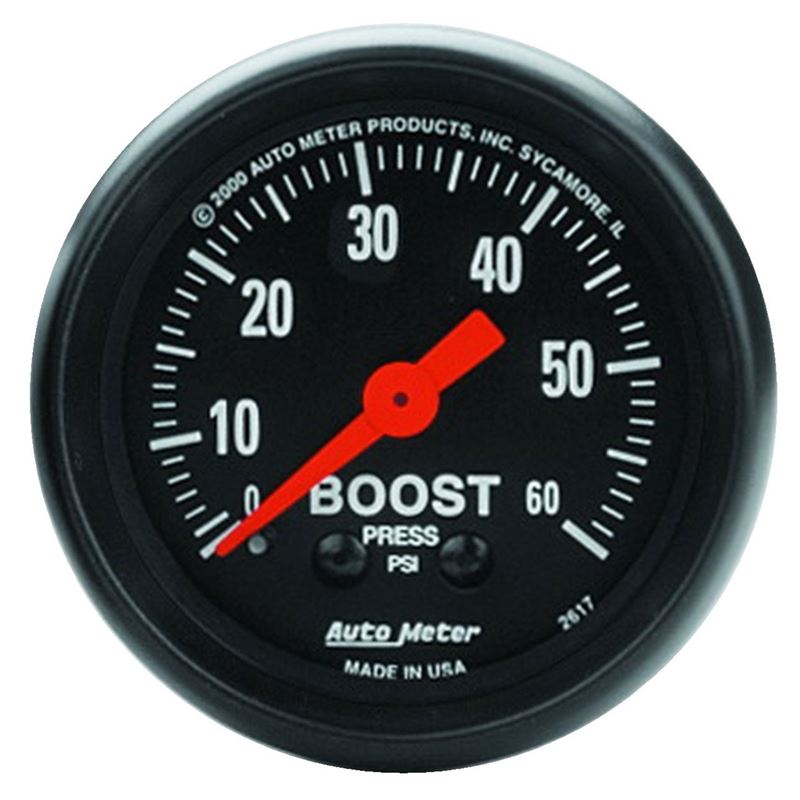 AutoMeter Z Series 52mm 0-60 PSI Mechanical Boost