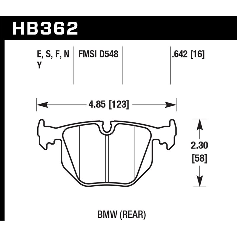 Hawk Performance HP Plus Brake Pads (HB362N.642)