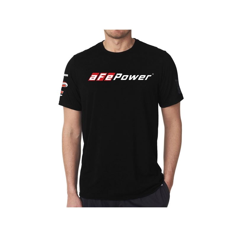 aFe Motorsport Mens T-Shirt Black (XL) (40-30444-B