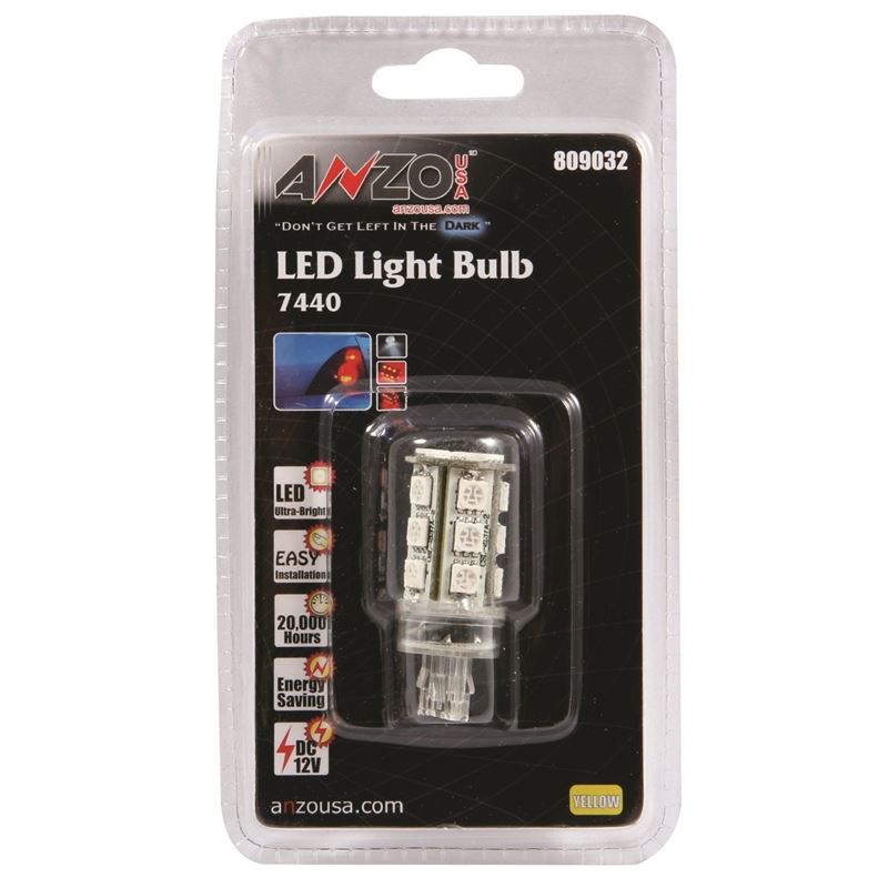 ANZO LED Bulbs Universal 7443/7440 Amber (809032)