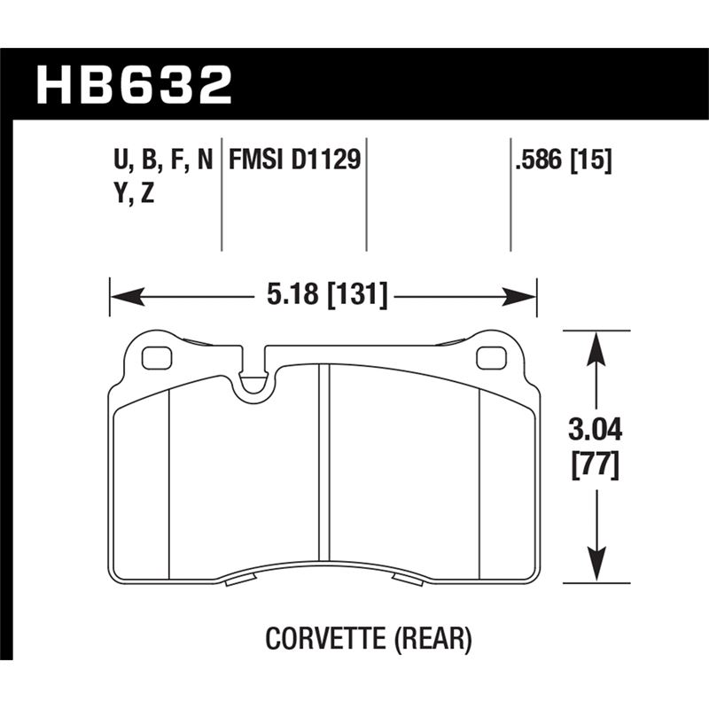 Hawk Performance DTC-70 Brake Pads (HB632U.586)