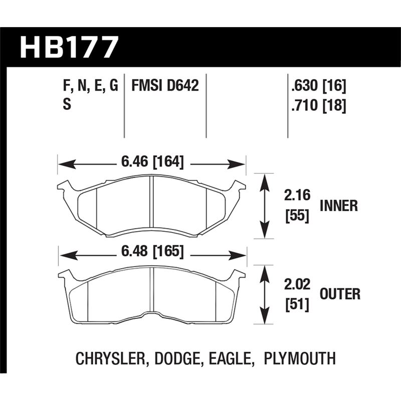 Hawk Performance DTC-60 Brake Pads (HB177G.630)