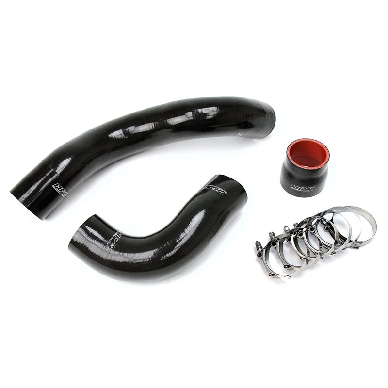 HPS Black Reinforced Silicone Intercooler Hose Kit