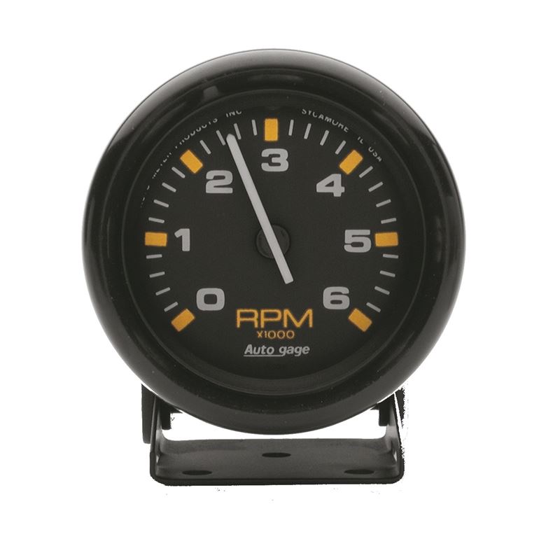 AutoMeter Autogage 2-3/4in Black 6,000 RPM Pedesta