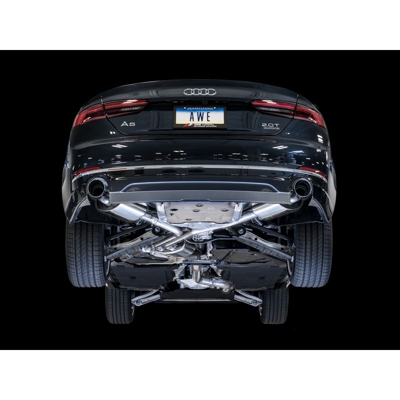 AWE Touring Edition Exhaust for B9 A5, Dual Outlet