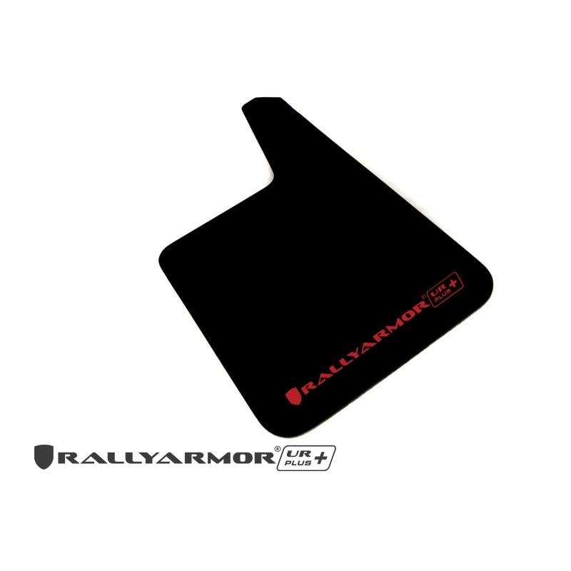 Rally Armor Black Mud Flap/Red Logo(MF20-URP-BLK/R