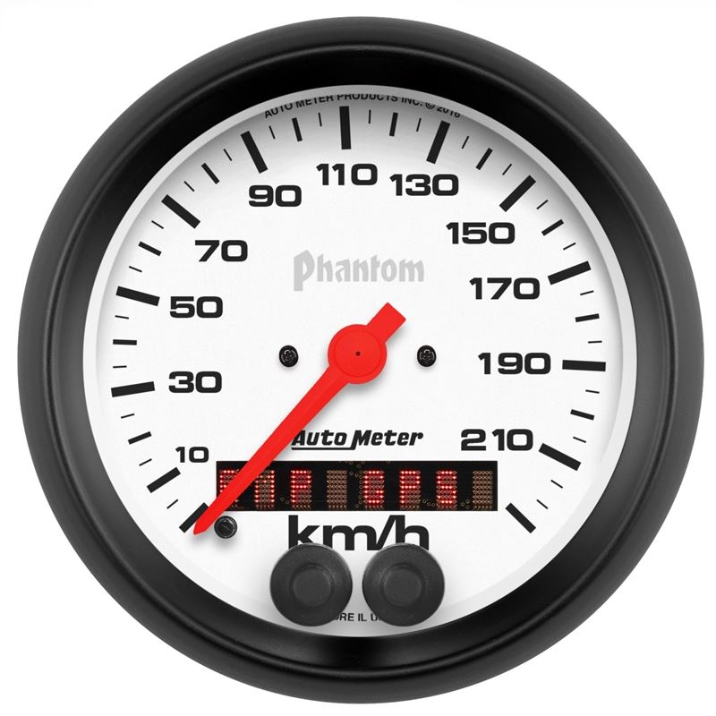 AutoMeter Phantom 3-3/8in. 0-225KM/H (GPS) Speedom