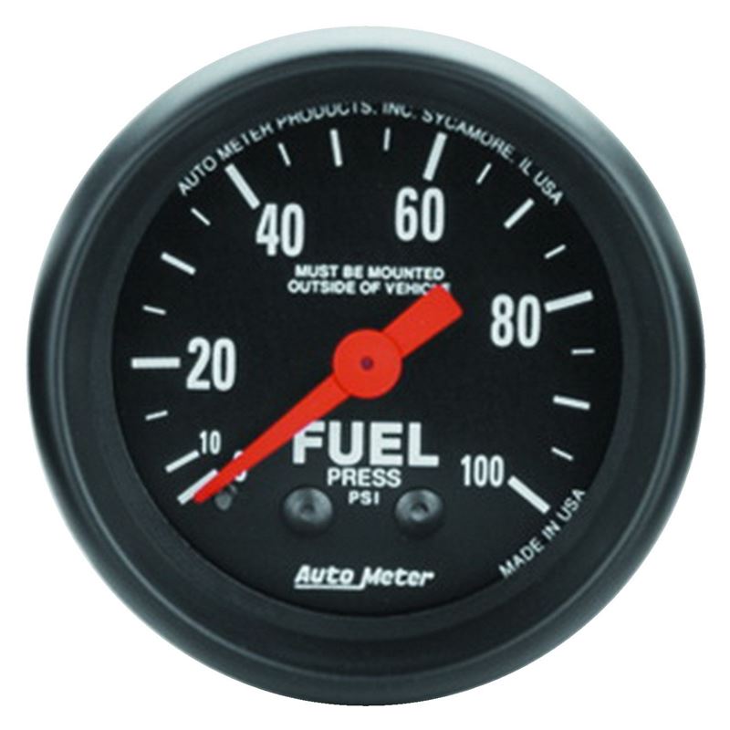 AutoMeter Z Series 52mm 0-100 PSI Mechanical Fuel