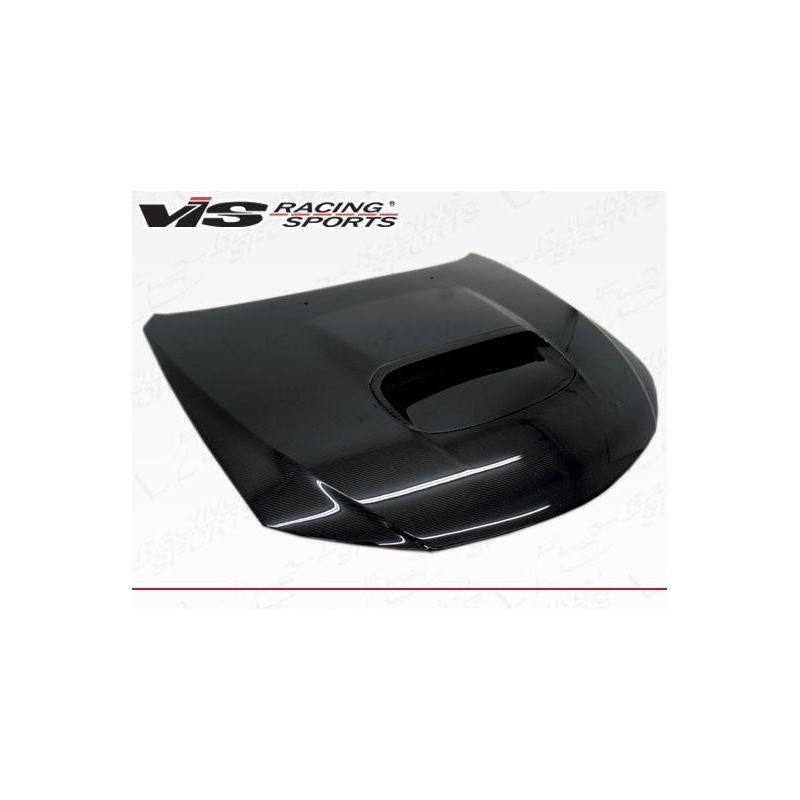 VIS Racing STI Style Black Carbon Fiber Hood