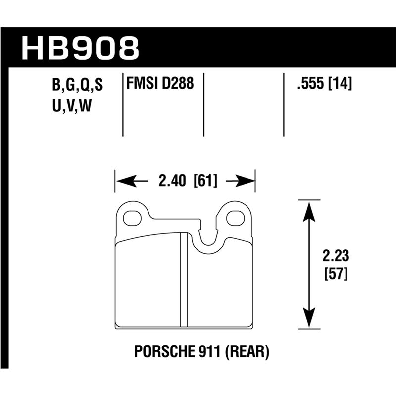 Hawk Performance DTC-80 Brake Pads (HB908Q.555)