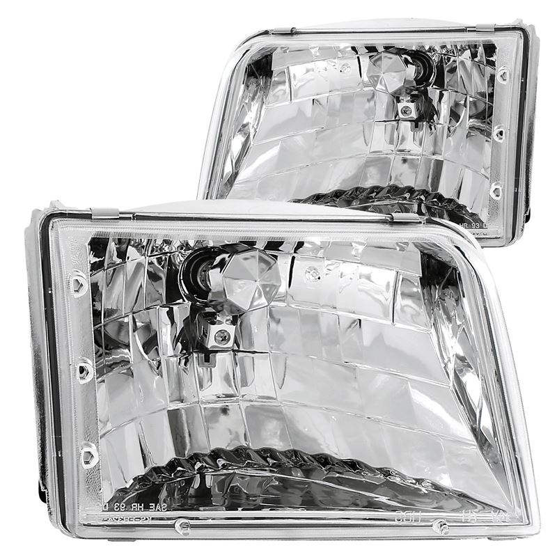 ANZO 1993-1997 Ford Ranger Crystal Headlights Chro