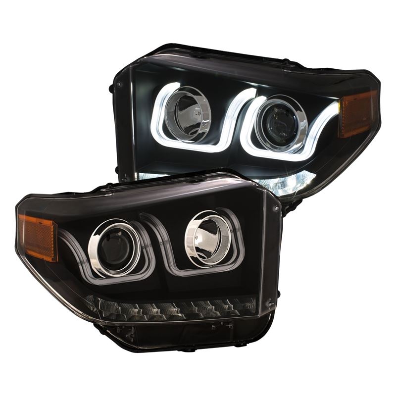 ANZO 14-18 Toyota Tundra w/ LED DRL Projector Head