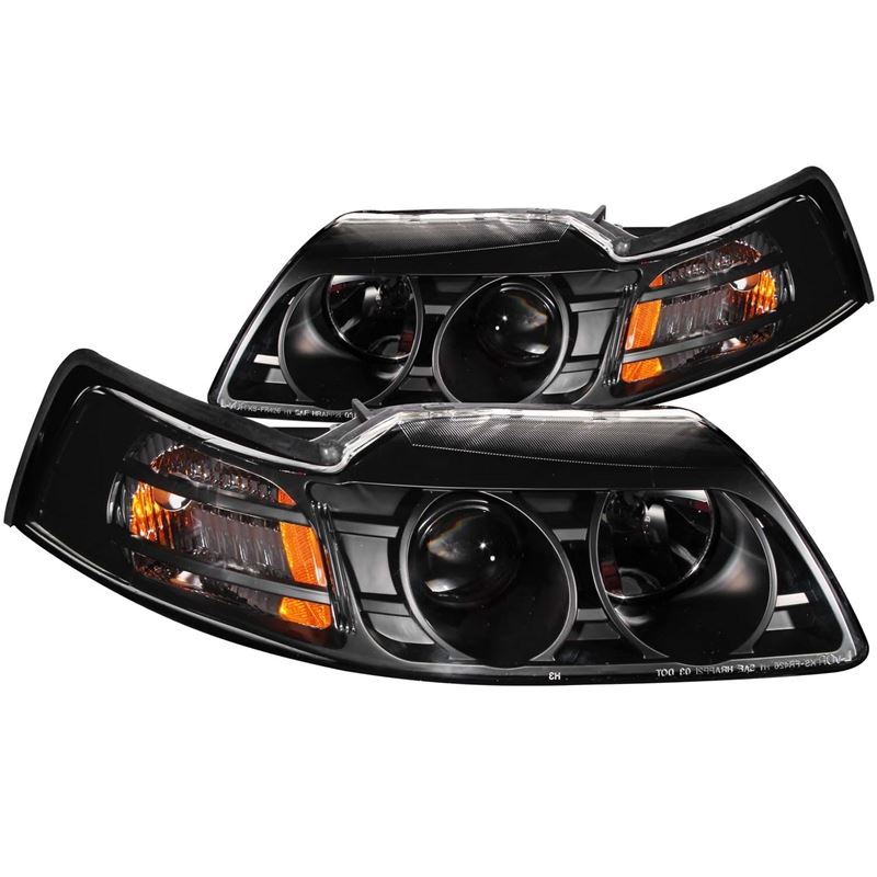 ANZO 1999-2004 Ford Mustang Projector Headlights B