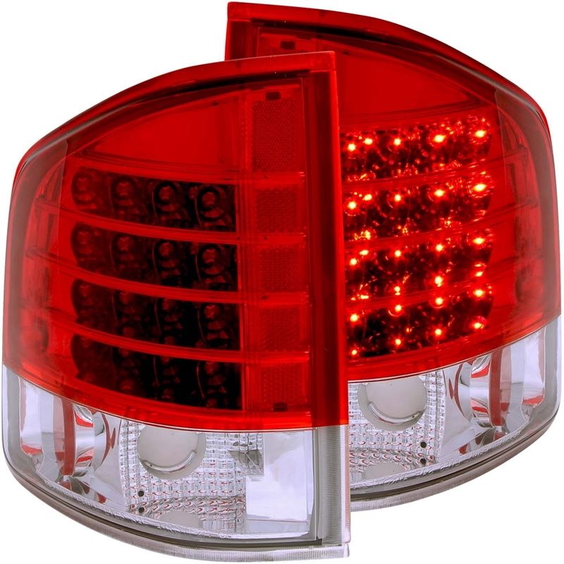 ANZO 1995-2005 Chevrolet S-10 LED Taillights Red/C